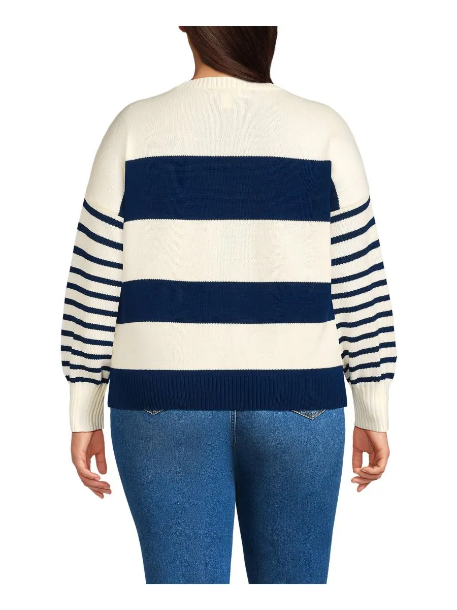 Свитер Drifter Jersey Crewneck больших размеров Lands' End — изображение 2 из 3