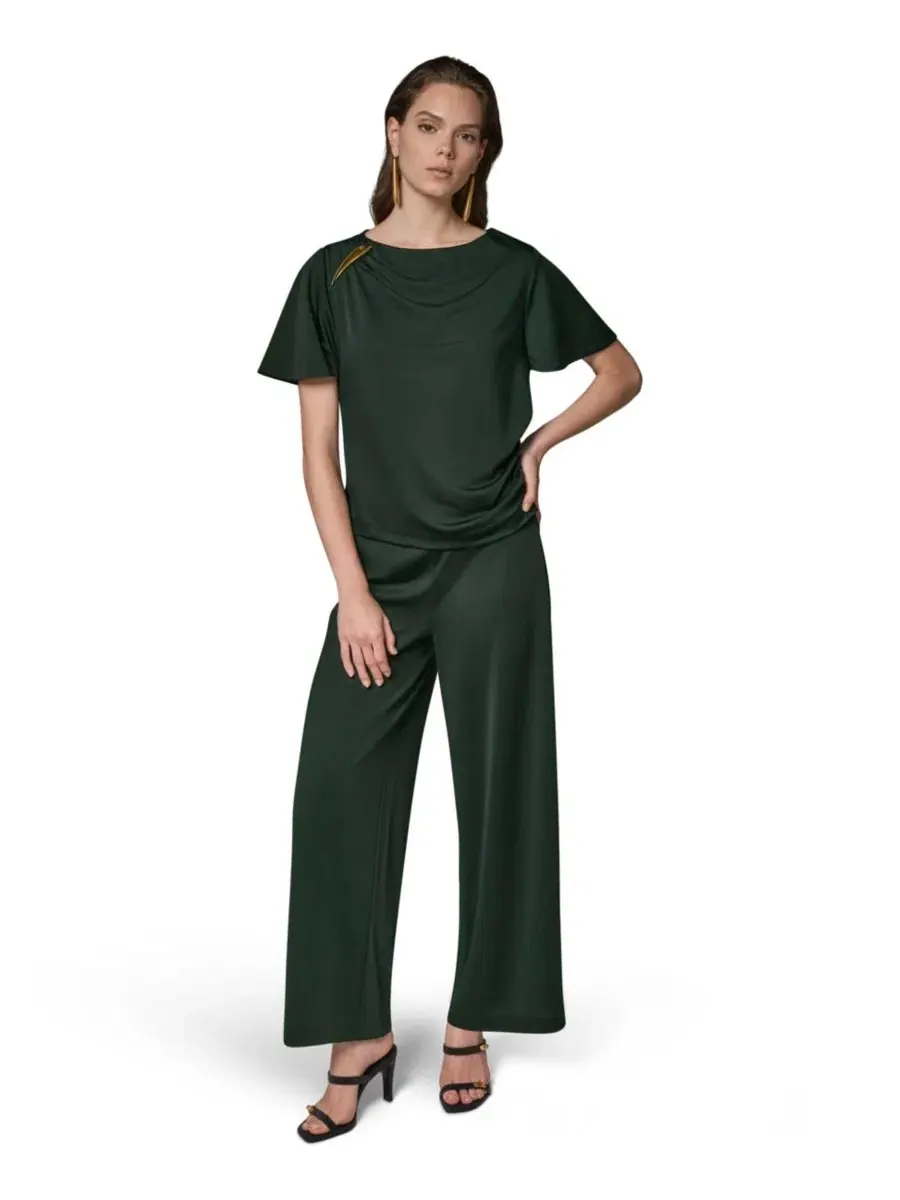 Топ с драпировкой по бокам Donna Karan New York — изображение 2 из 18, черный