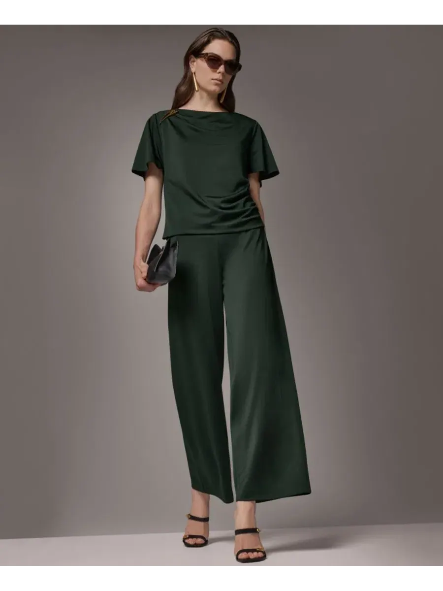 Топ с драпировкой по бокам Donna Karan New York — изображение 15 из 18, черный