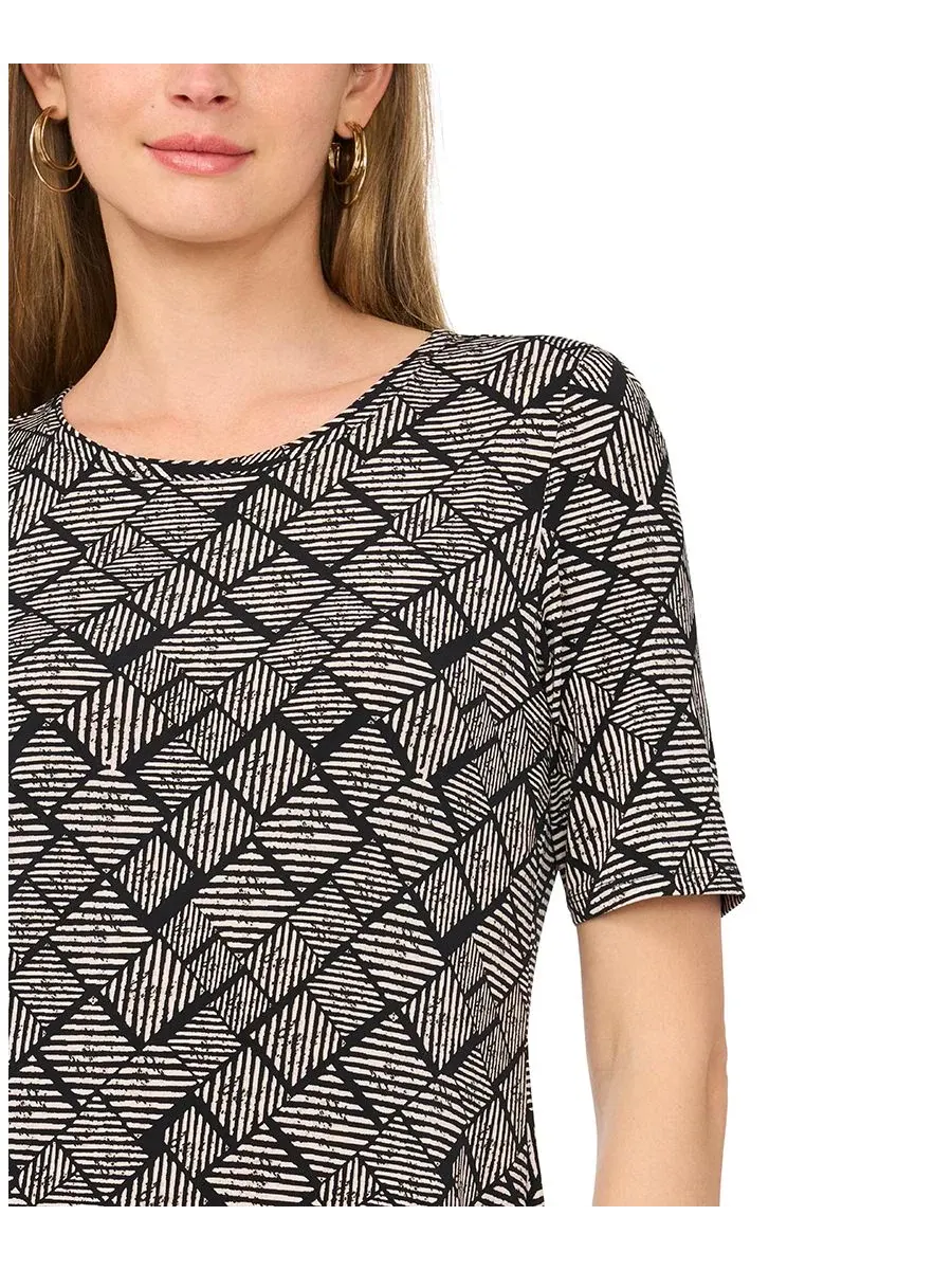 Платье макси с круглым вырезом и рукавом 3/4, модель Crewneck Pull-On Maxi Vince Camuto — изображение 3 из 4