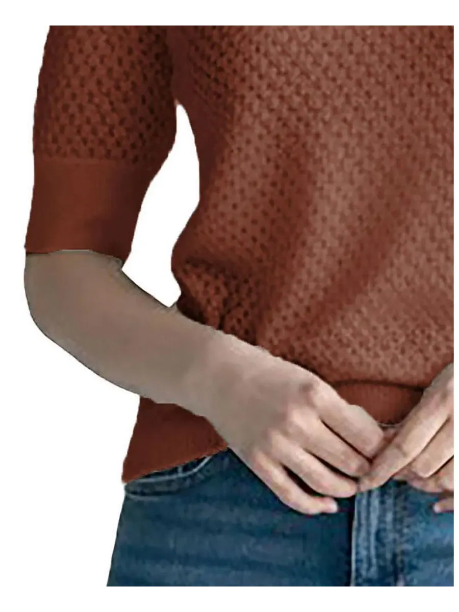 Свитер с ромбовидным узором и высоким воротником, Organic Cotton Diamond Stitch Mock Neck Sweater — изображение 3 из 6