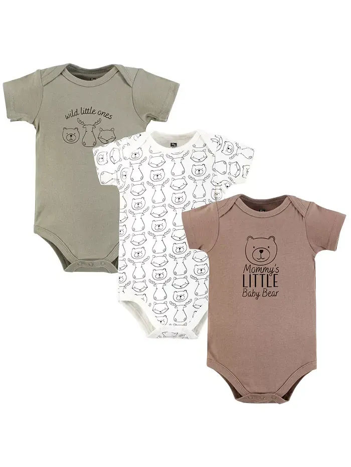 Комплект из 3 боди Hudson Cotton для мальчиков Hudson Baby — изображение 1 из 5, коричневый