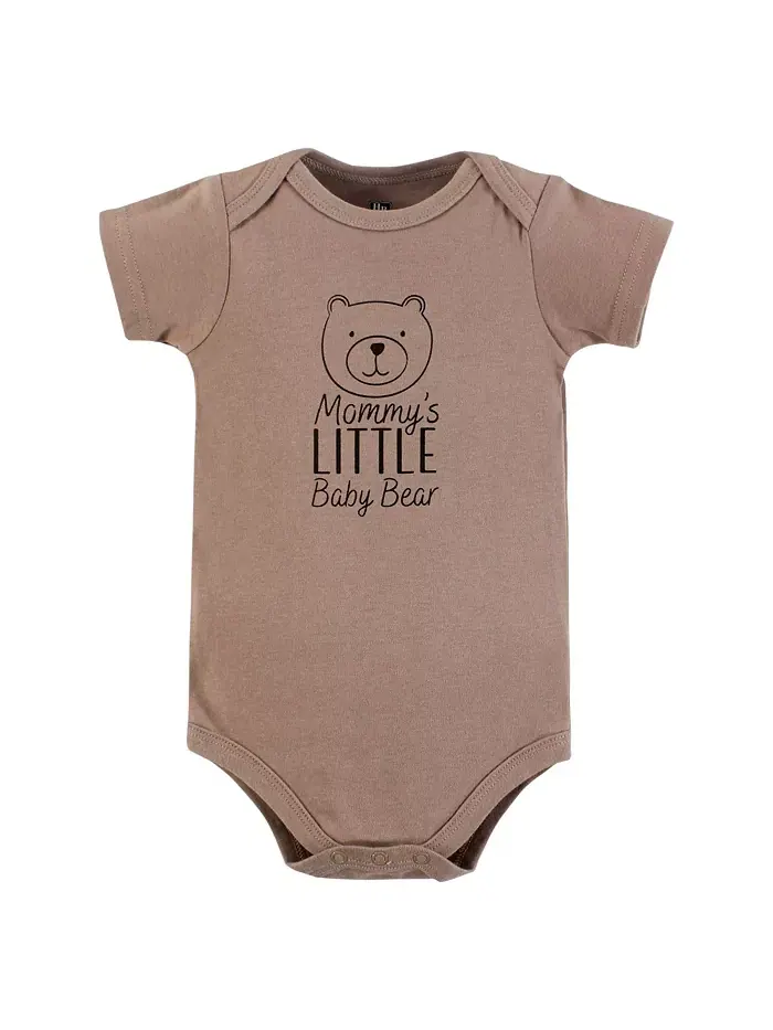 Комплект из 3 боди Hudson Cotton для мальчиков Hudson Baby — изображение 3 из 5, коричневый