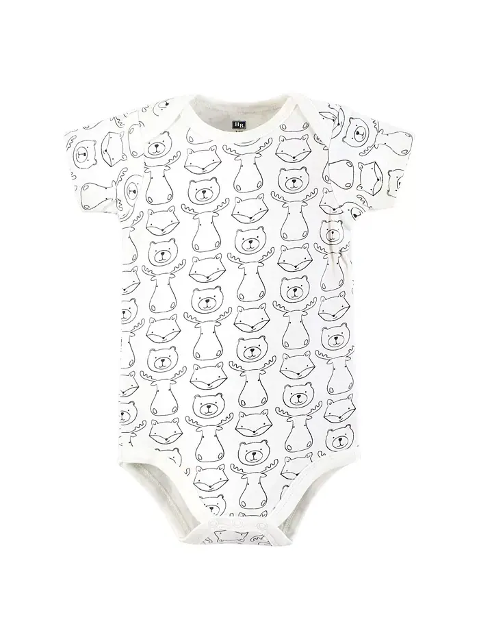 Комплект из 3 боди Hudson Cotton для мальчиков Hudson Baby — изображение 4 из 5, коричневый