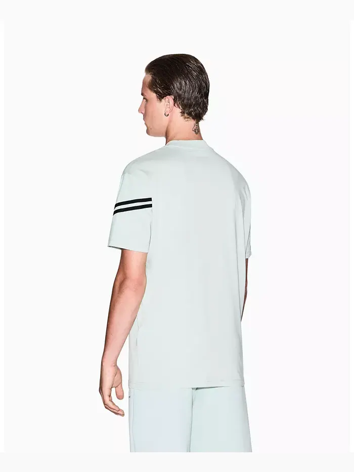 Мужская футболка с надписью на рукаве A|X Armani Exchange — изображение 4 из 5, синий