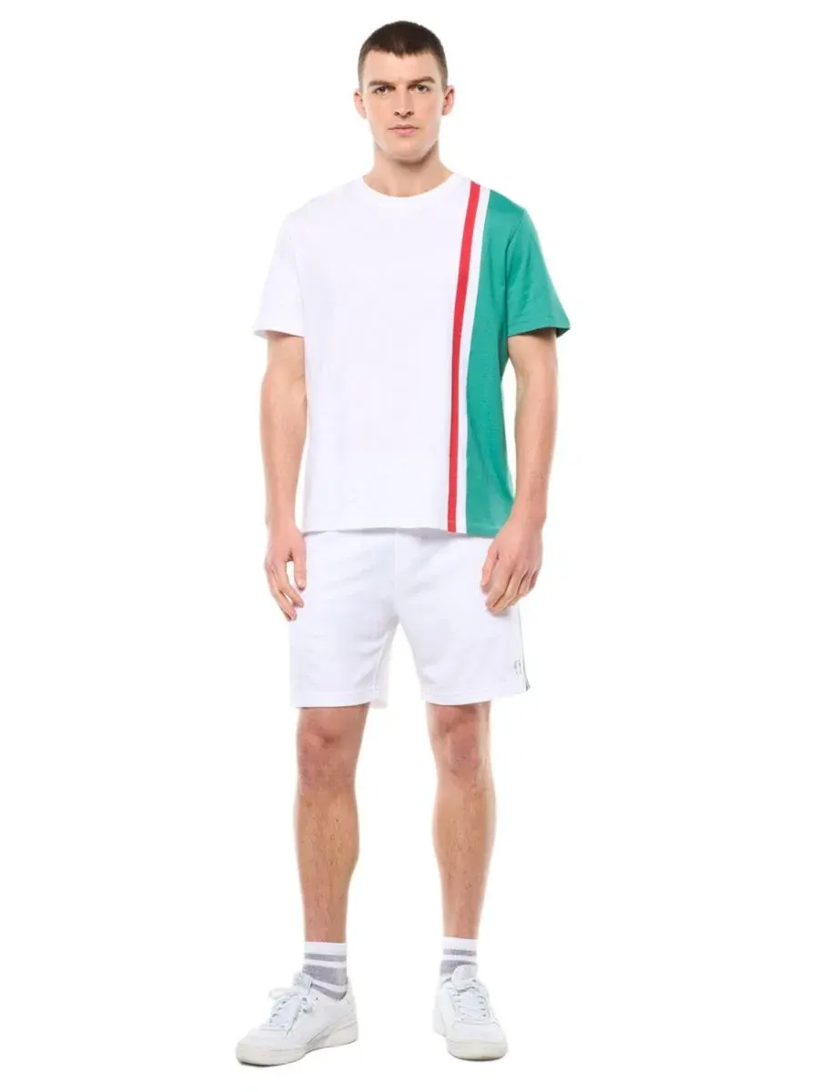 Футболка с контрастной полосой Classico Sergio Tacchini — изображение 2 из 5, белый