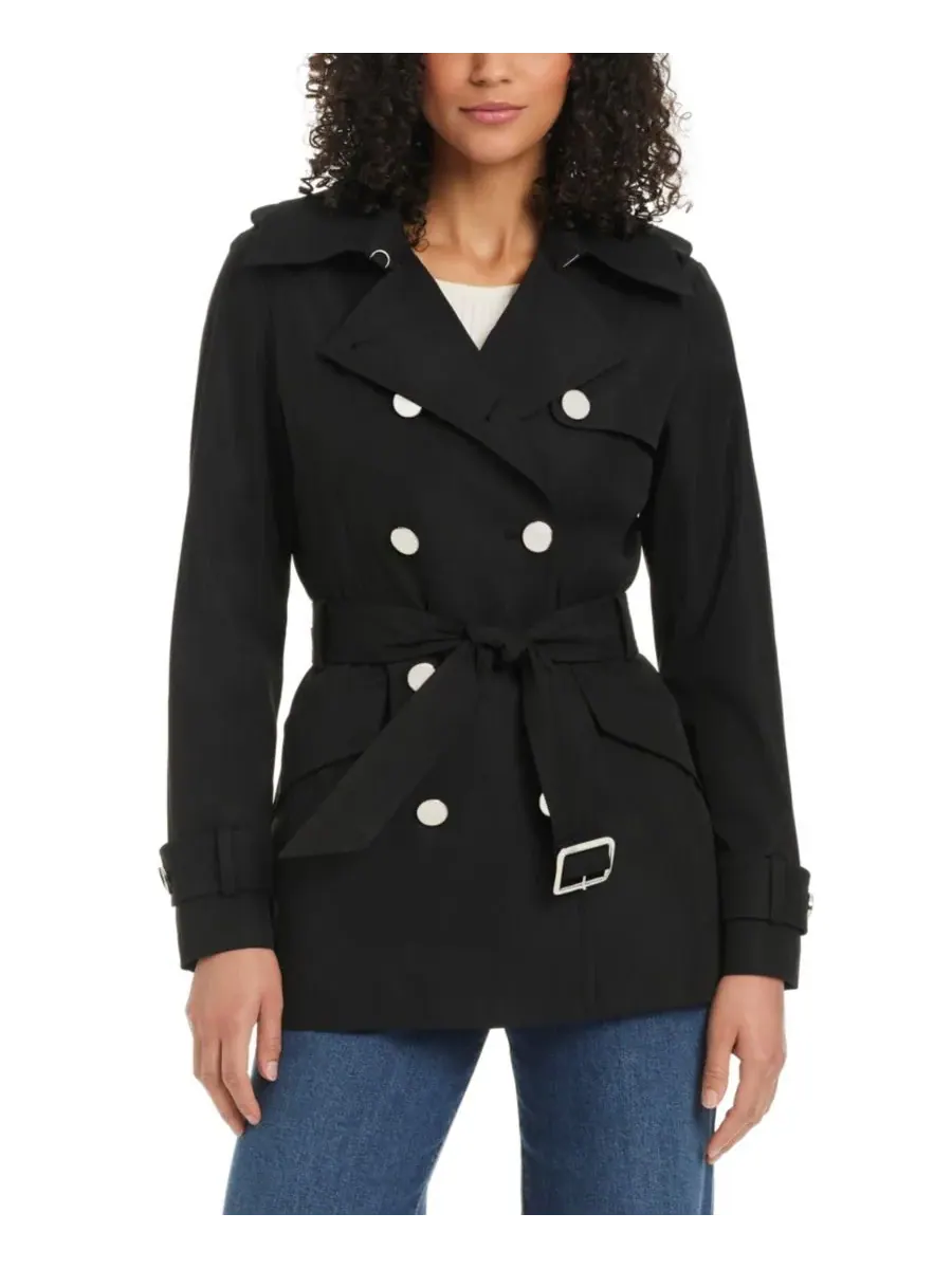 Женский короткий водостойкий двубортный тренч Kate spade new york