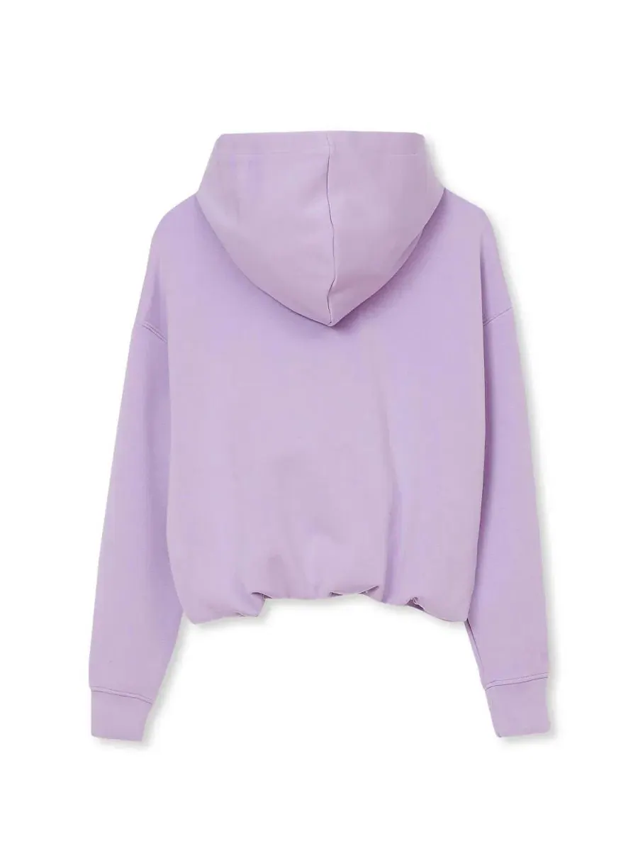 Худи спортивное с длинным рукавом и фасоном bubble hem Lands' End, Gymnast Life Lilac Breeze — изображение 2 из 3