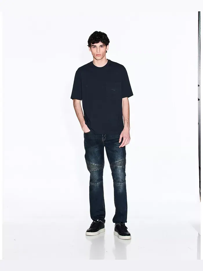 Мужские джинсы J27 Skinny Biker A|X Armani Exchange — изображение 2 из 5, синий