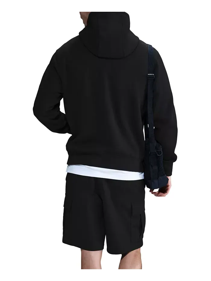 Мужской худи Club Fleece стандартного кроя с логотипом Nike — изображение 4 из 4, черный
