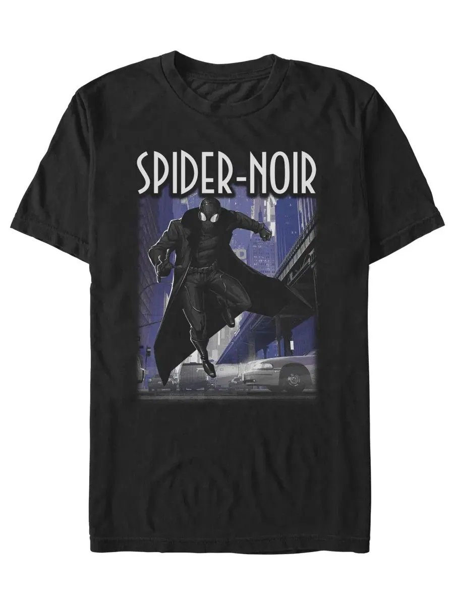 Мужская футболка с принтом Spider-Man Noir City Fifth Sun — изображение 1 из 3, черный