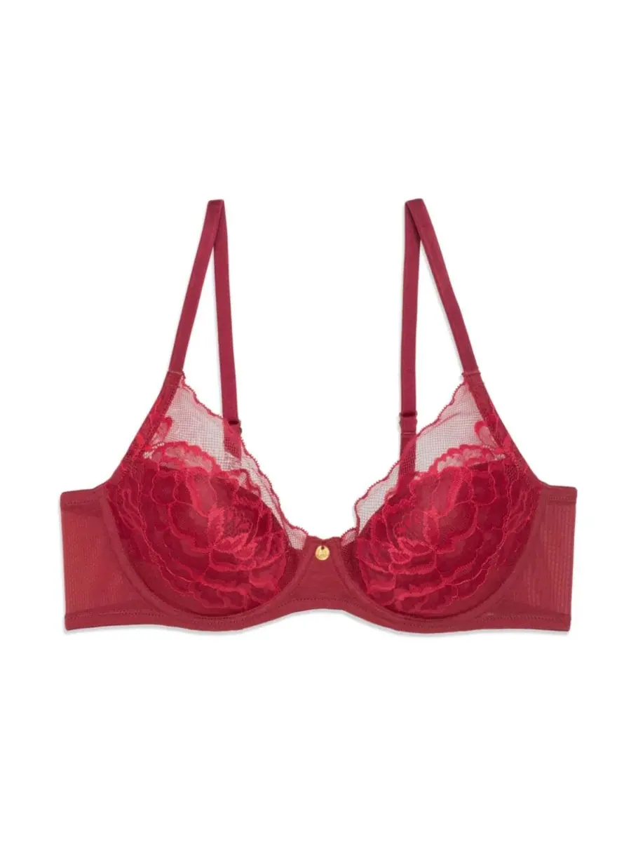 Женский бюстгальтер Flora Contour на косточках 721150 Natori — изображение 4 из 9, темный красный
