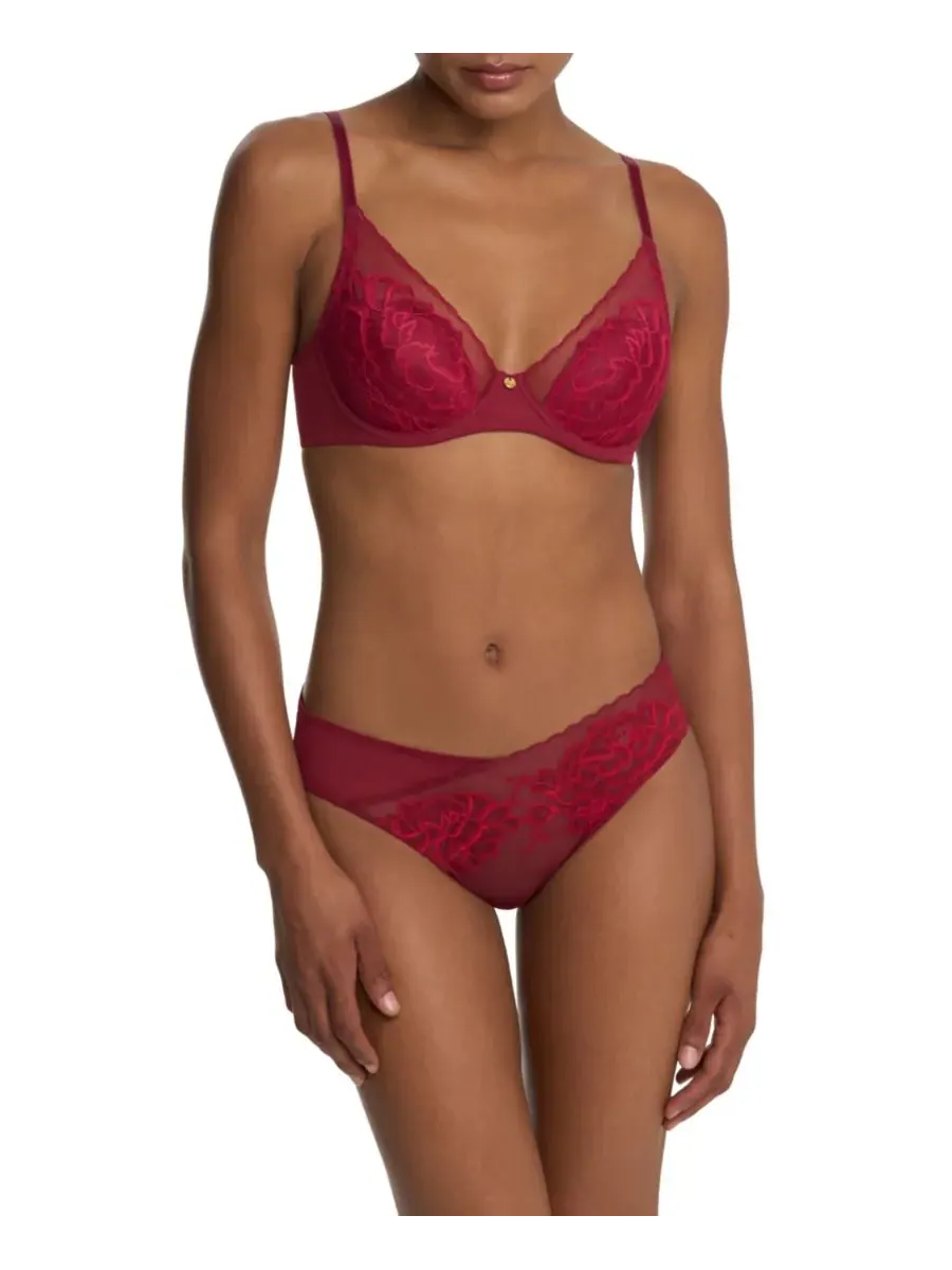 Женский бюстгальтер Flora Contour на косточках 721150 Natori — изображение 8 из 9, темный красный