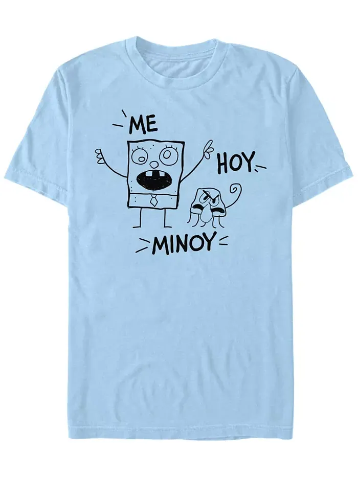 Мужская футболка с коротким рукавом Doodlebob and Squid Fifth Sun — изображение 1 из 1, синий
