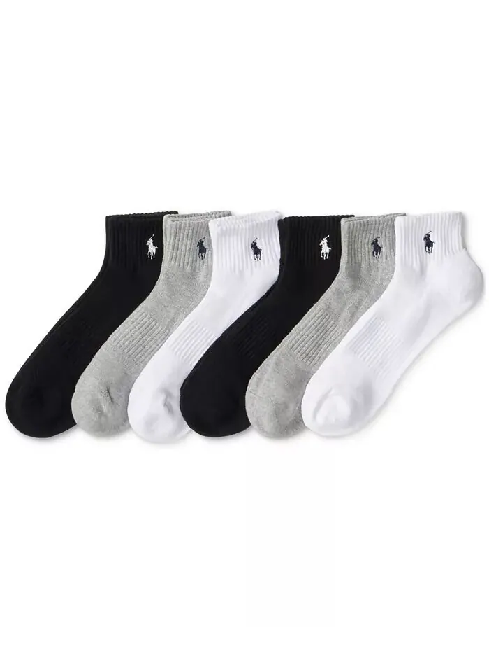 Мужские носки Performance Sport Quarter, 6 пар Polo Ralph Lauren — изображение 2 из 3
