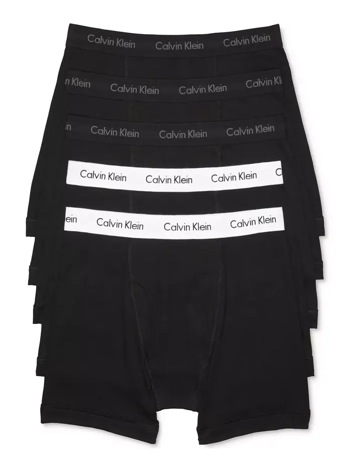 Мужские классические трусы-боксеры из хлопка, 5 штук Calvin Klein