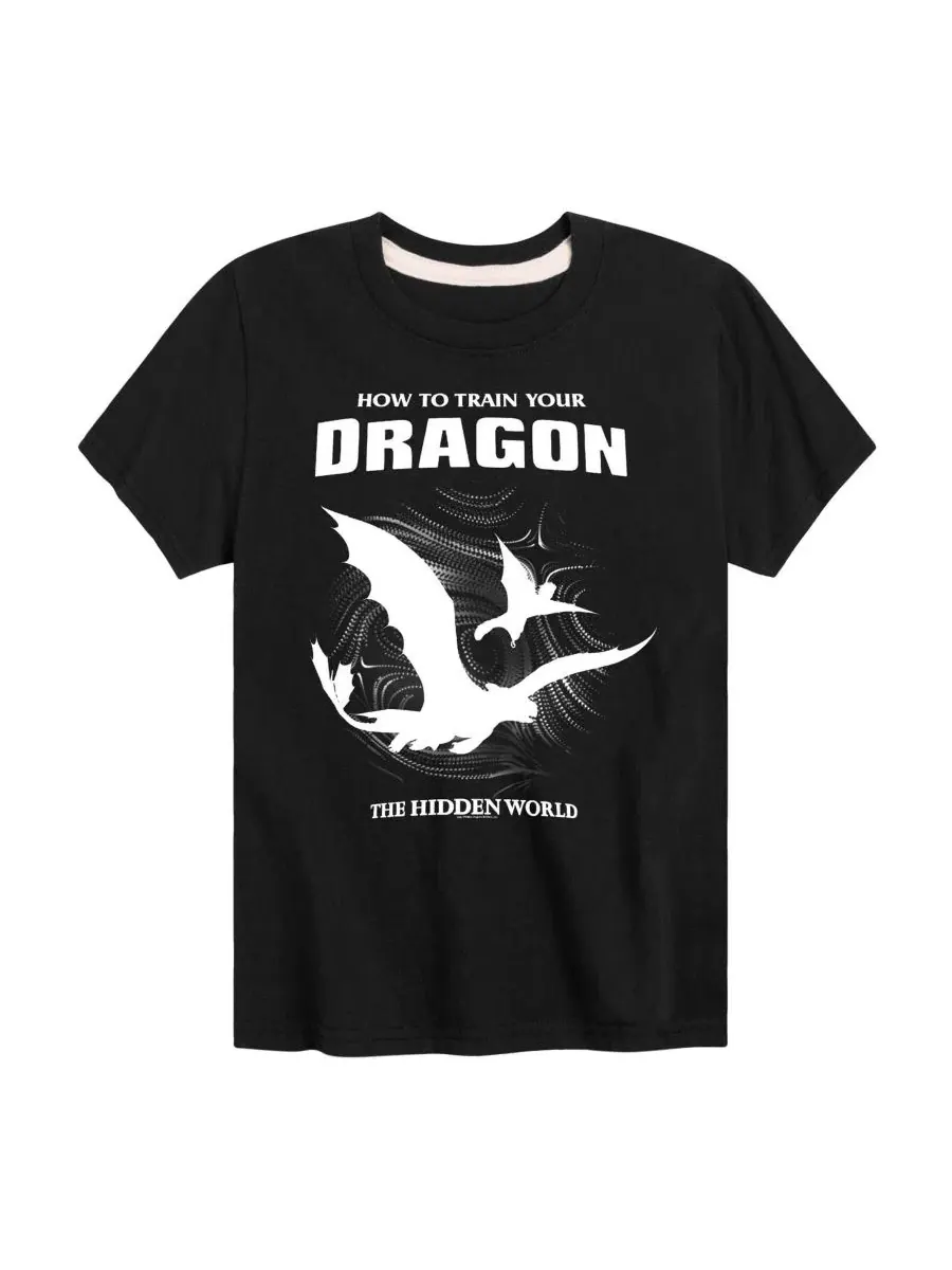 Детская футболка с коротким рукавом для мальчиков, размер 2T-5T How To Train Your Dragon — изображение 1 из 3, черный