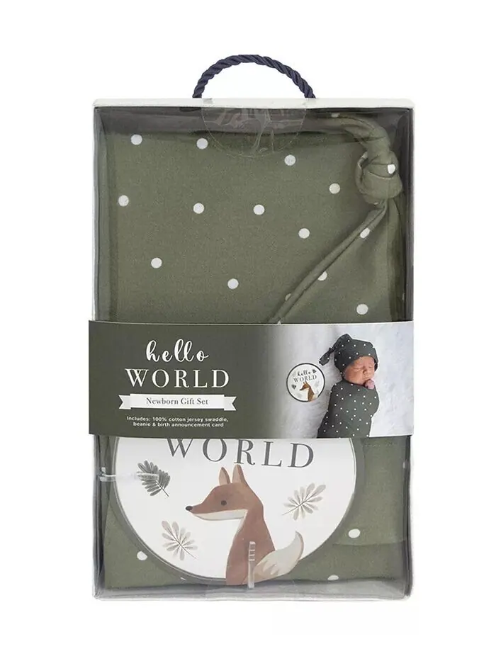 Подарочный набор Hello World для мальчиков и девочек, 3 предмета Living Textiles — изображение 2 из 3