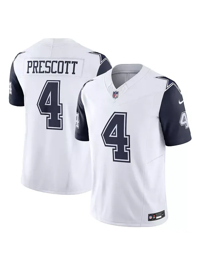 Мужская лимитированная джерси Dak Prescott Dallas Cowboys Vapor F.U.S.E Nike — изображение 1 из 5, белый