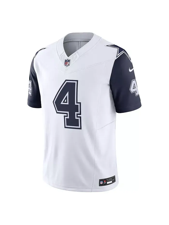 Мужская лимитированная джерси Dak Prescott Dallas Cowboys Vapor F.U.S.E Nike — изображение 2 из 5, белый