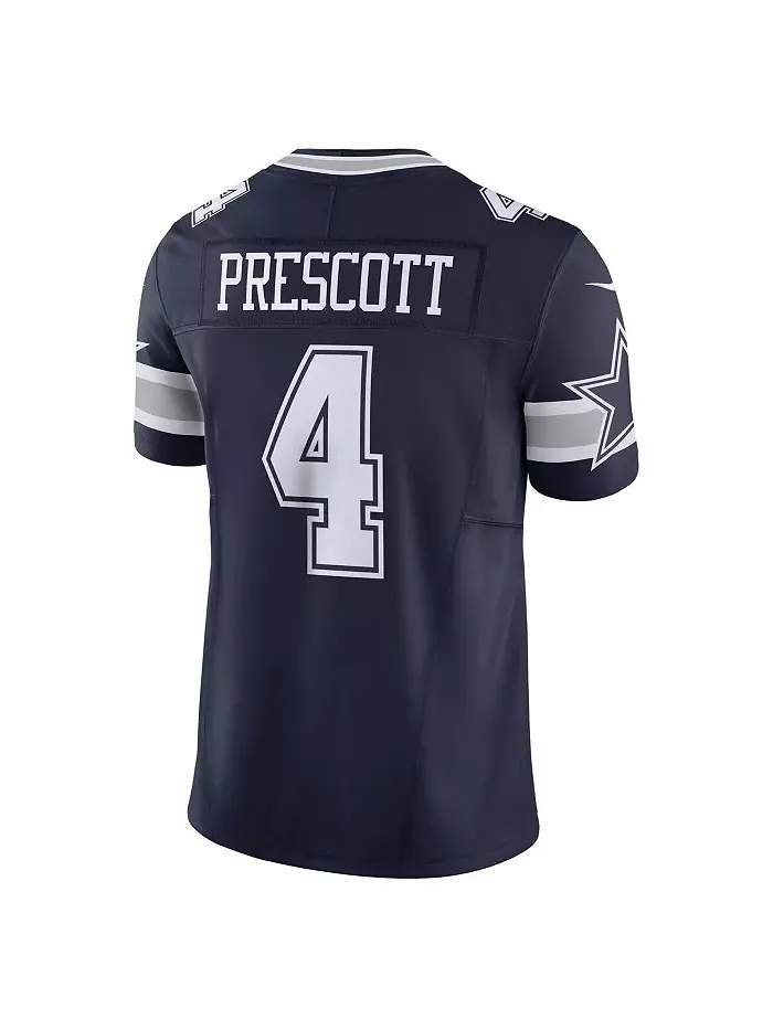 Мужская лимитированная джерси Dak Prescott Dallas Cowboys Vapor F.U.S.E Nike — изображение 4 из 5, белый