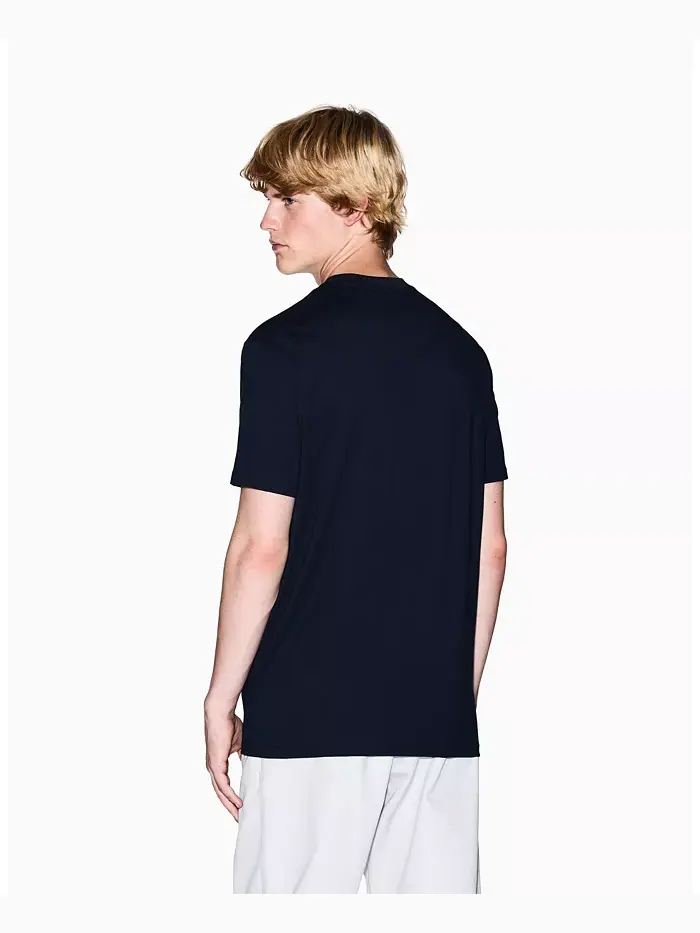 Мужская футболка Center AX с принтом A|X Armani Exchange — изображение 2 из 5, синий