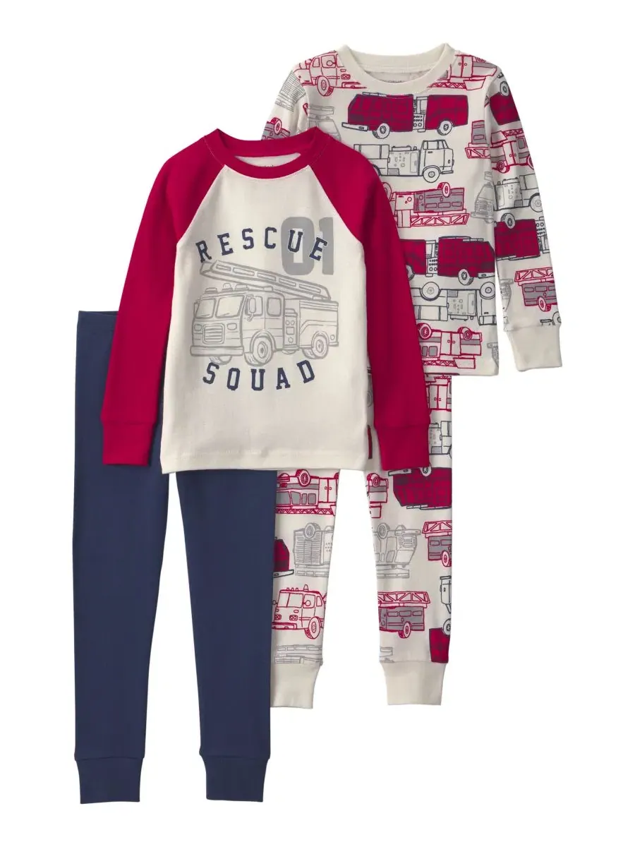 Комплект пижам из хлопка с принтом Rescue Squad Firetruck Carter's