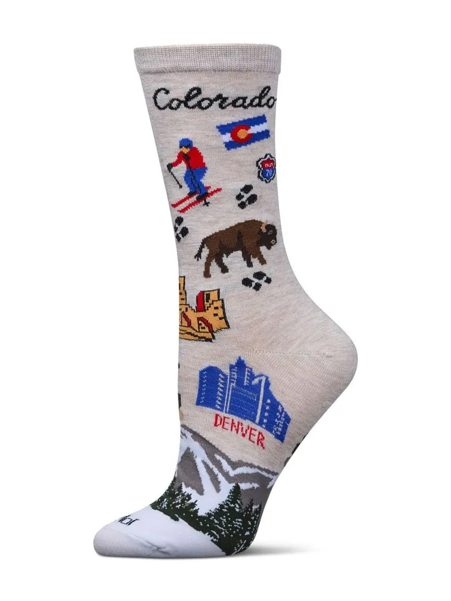 Женские носки Colorado Rayon From Crew Socks MeMoi — изображение 1 из 3, слоновая кость