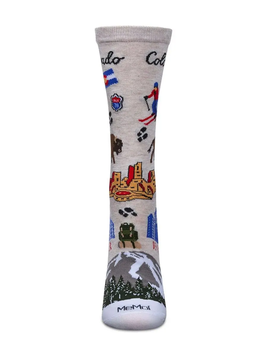 Женские носки Colorado Rayon From Crew Socks MeMoi — изображение 2 из 3, слоновая кость