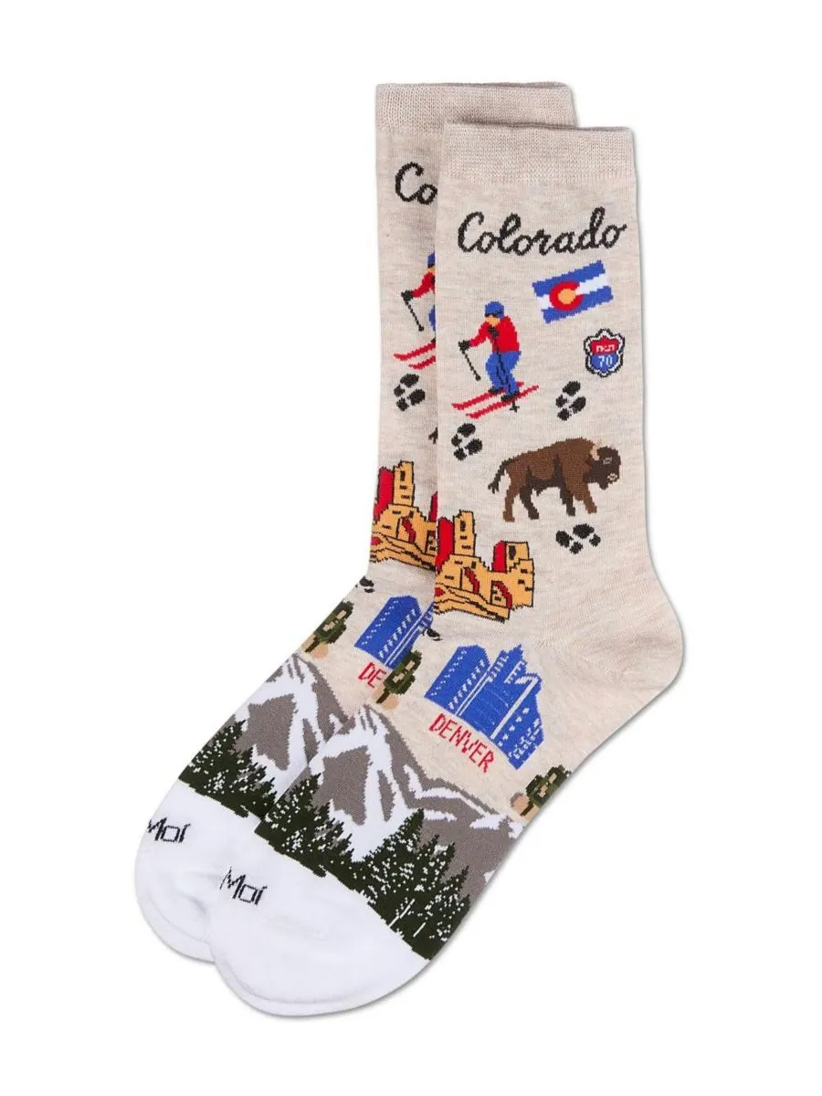 Женские носки Colorado Rayon From Crew Socks MeMoi — изображение 3 из 3, слоновая кость