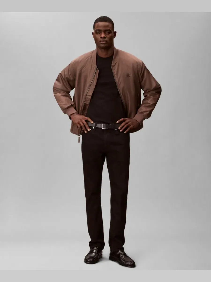 Джинсы слим-фит из стрейч-денима Calvin Klein — изображение 2 из 5, классический черный