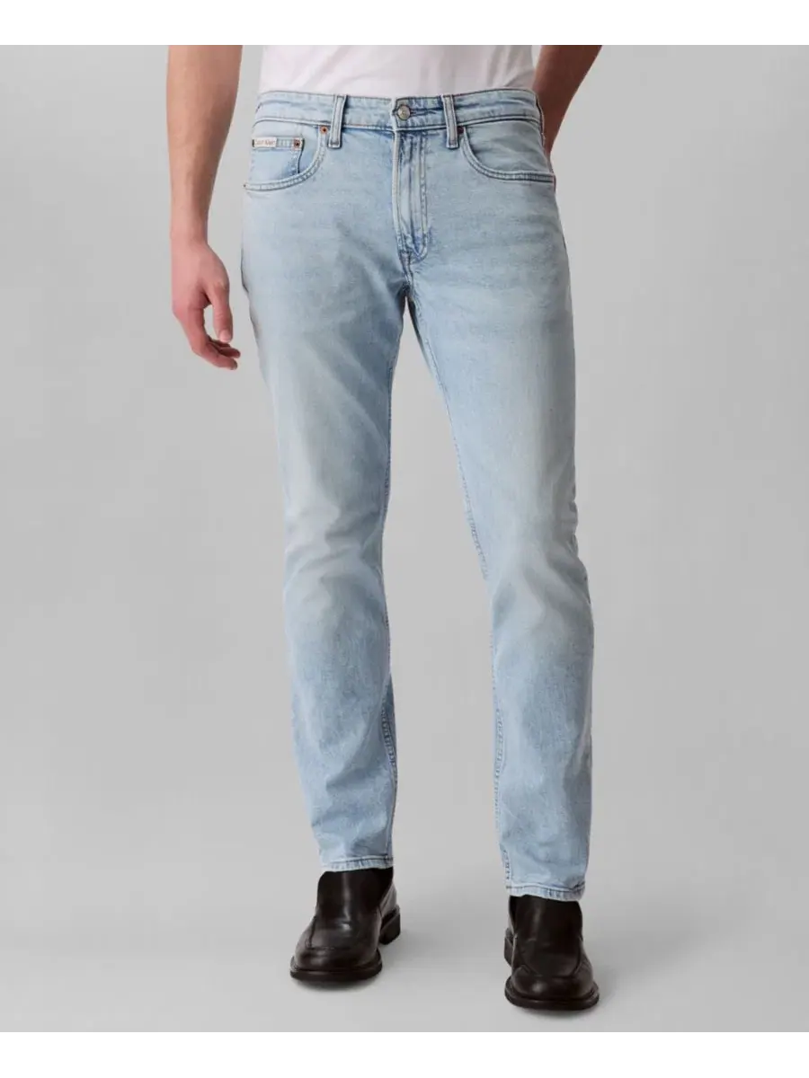 Джинсы узкого кроя из стрейч-денима Calvin Klein