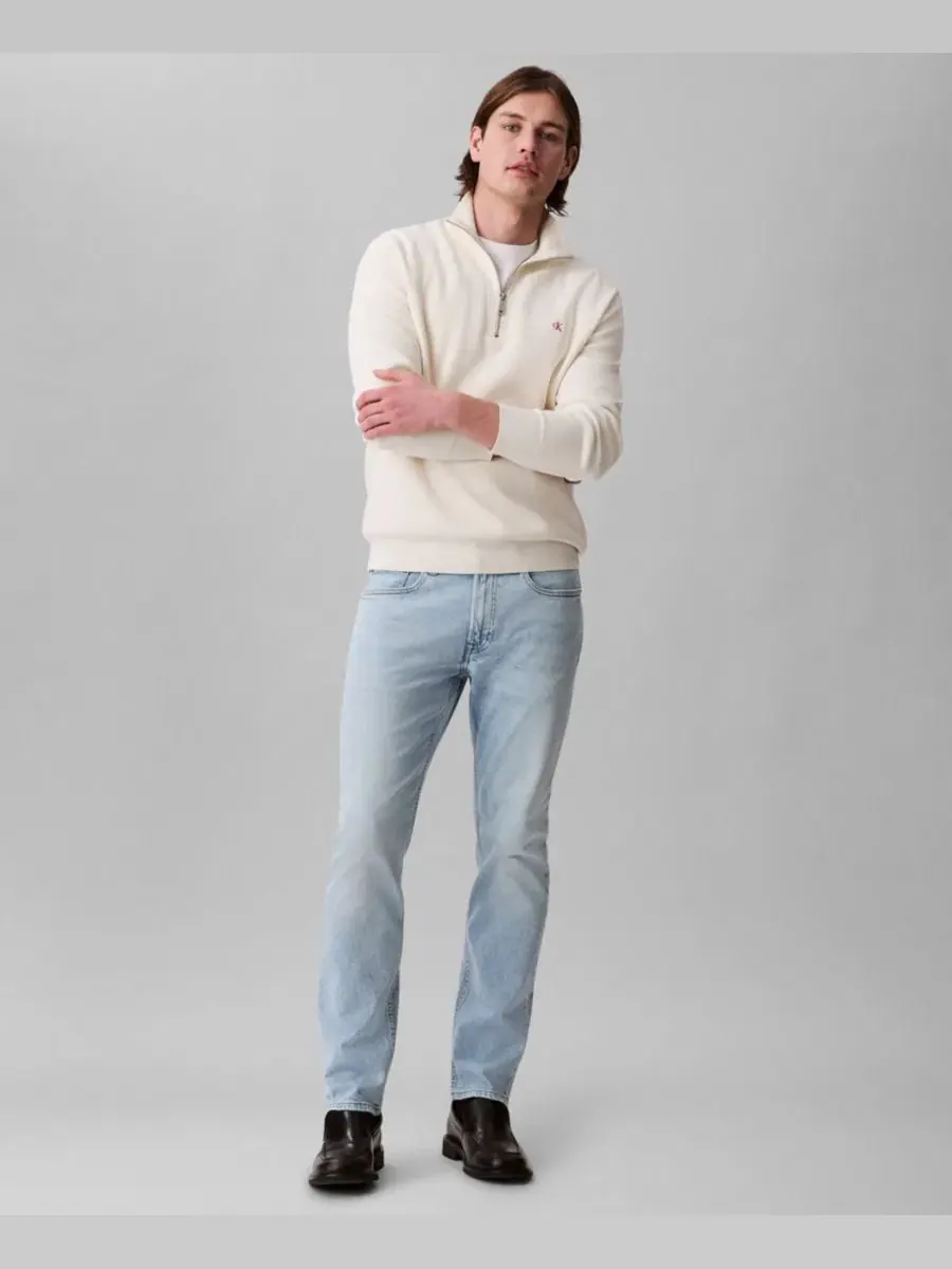Джинсы узкого кроя из стрейч-денима Calvin Klein — изображение 2 из 4, синий