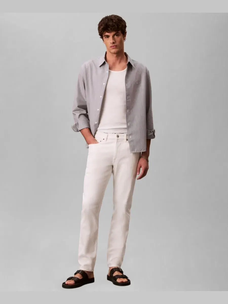 Джинсы скинни из стрейч-денима Calvin Klein — изображение 1 из 5, белый