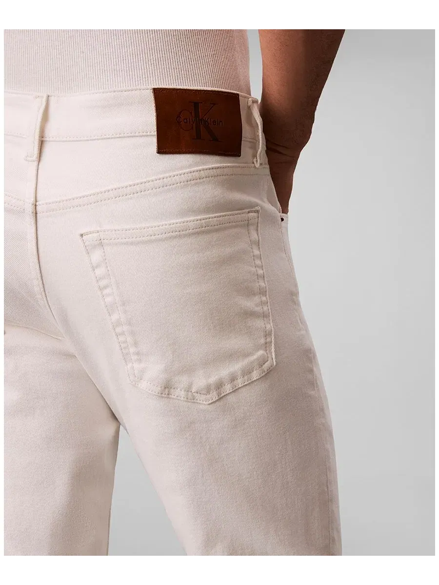 Джинсы скинни из стрейч-денима Calvin Klein — изображение 5 из 5, белый