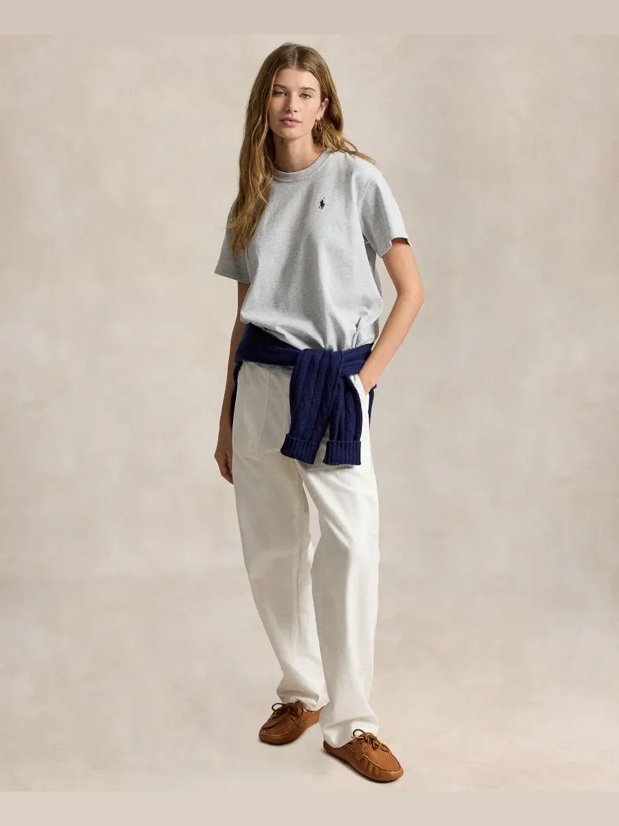 Футболка с принтом Polo Ralph Lauren — изображение 2 из 5, серый