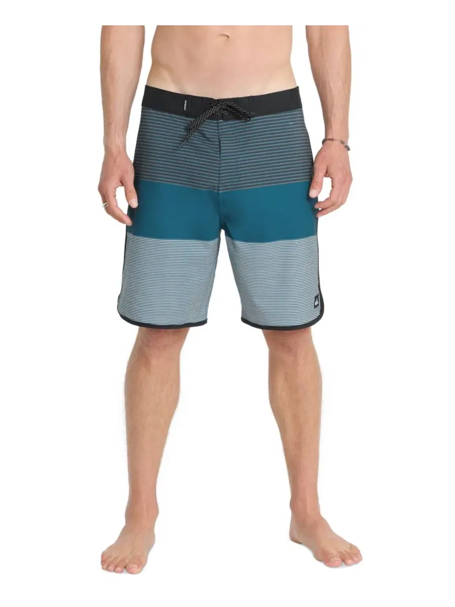 Плавки-бордшорты с полосатым принтом Quiksilver — изображение 1 из 5, синий