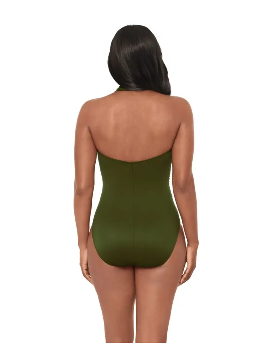 Цельный купальник Miraclesuit Theia Soft Cup с халтер-завязками, Palma — изображение 2 из 4
