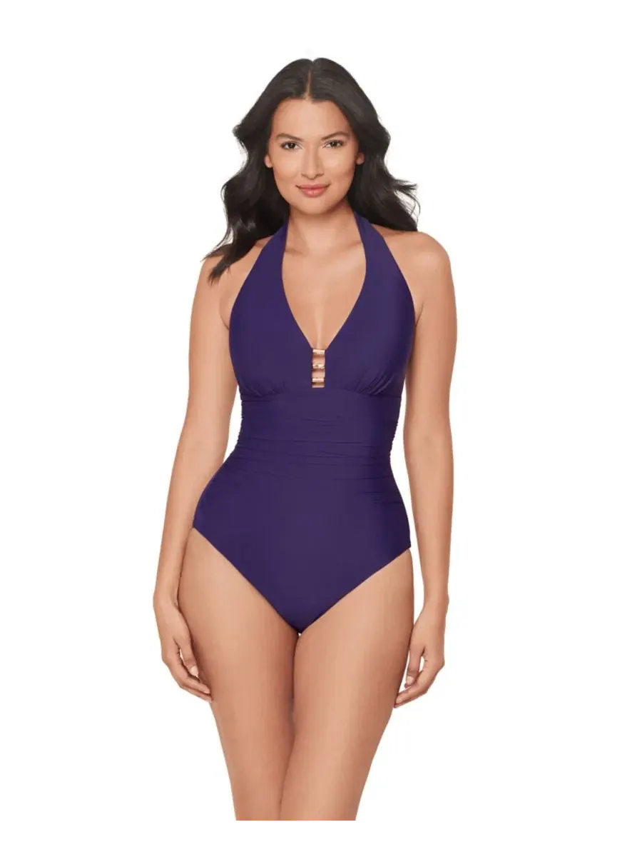 Цельный купальник Theia Soft Cup Miraclesuit — изображение 1 из 4, малина
