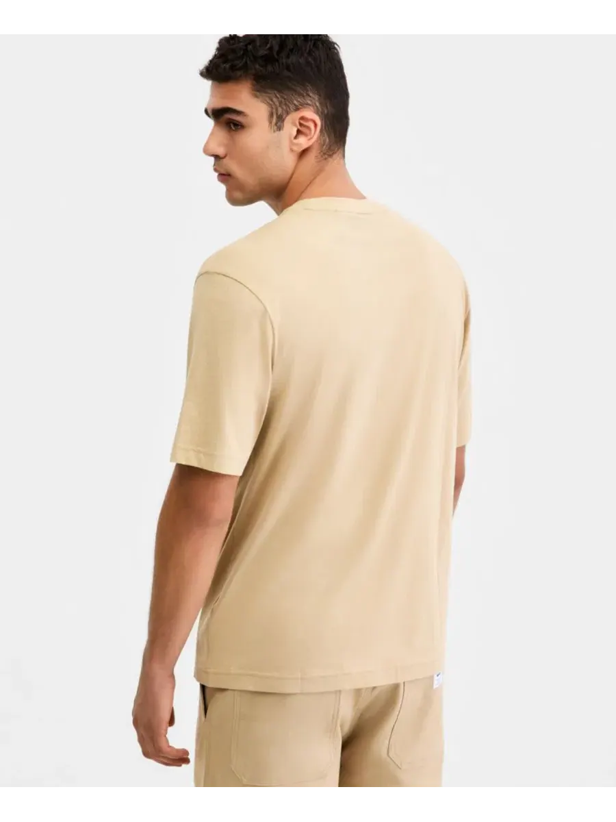 Футболка с графическим принтом Nadero Graphic Hugo Boss — изображение 2 из 4, бежевый