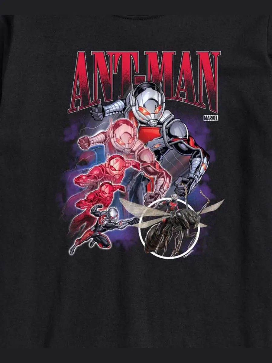 Футболка с коротким рукавом с принтом Ant-Man Collage AIRWAVES — изображение 3 из 3, черный