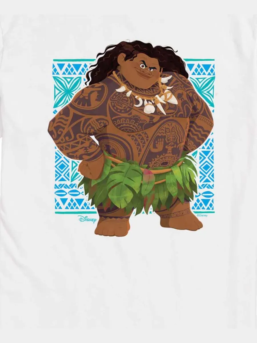 Футболка с принтом Moana Maui AIRWAVES — изображение 3 из 3, белый