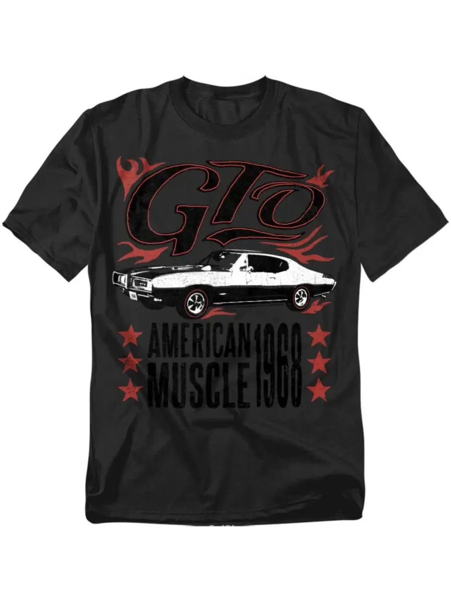 Футболка с принтом Pontiac Gto Flames Logovision — изображение 1 из 3, черный