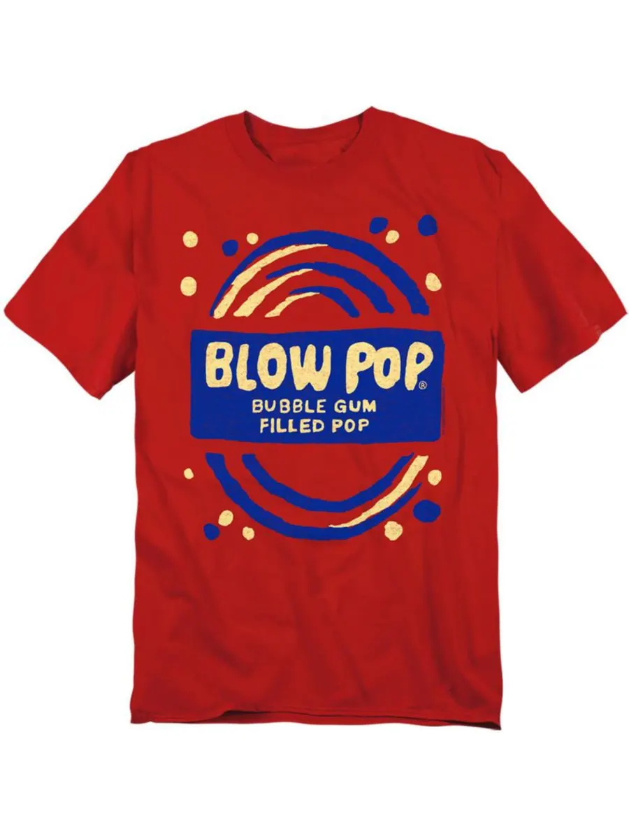 Мужская футболка Blow Pop Rough Tootsie Roll — красный