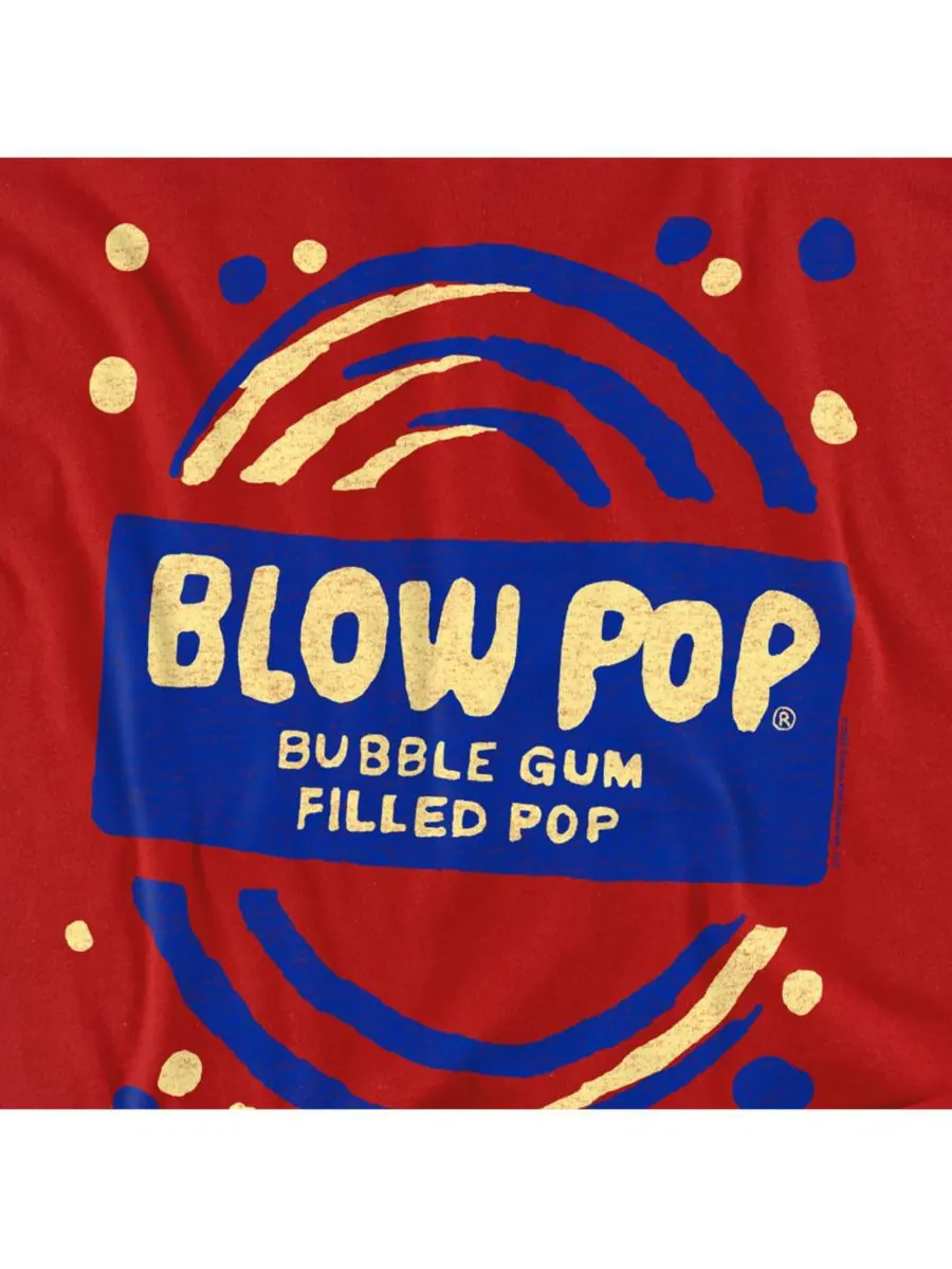 Мужская футболка Blow Pop Rough Tootsie Roll — изображение 2 из 3, красный