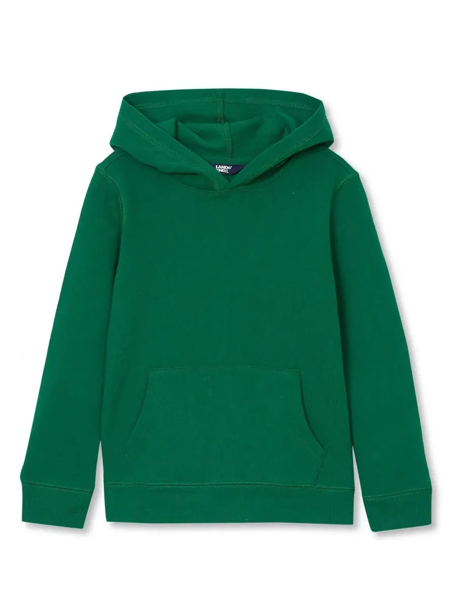 Детский худи из флиса с капюшоном и кенгуру-карманом Husky Fleece Pullover Hoodie Lands' End
