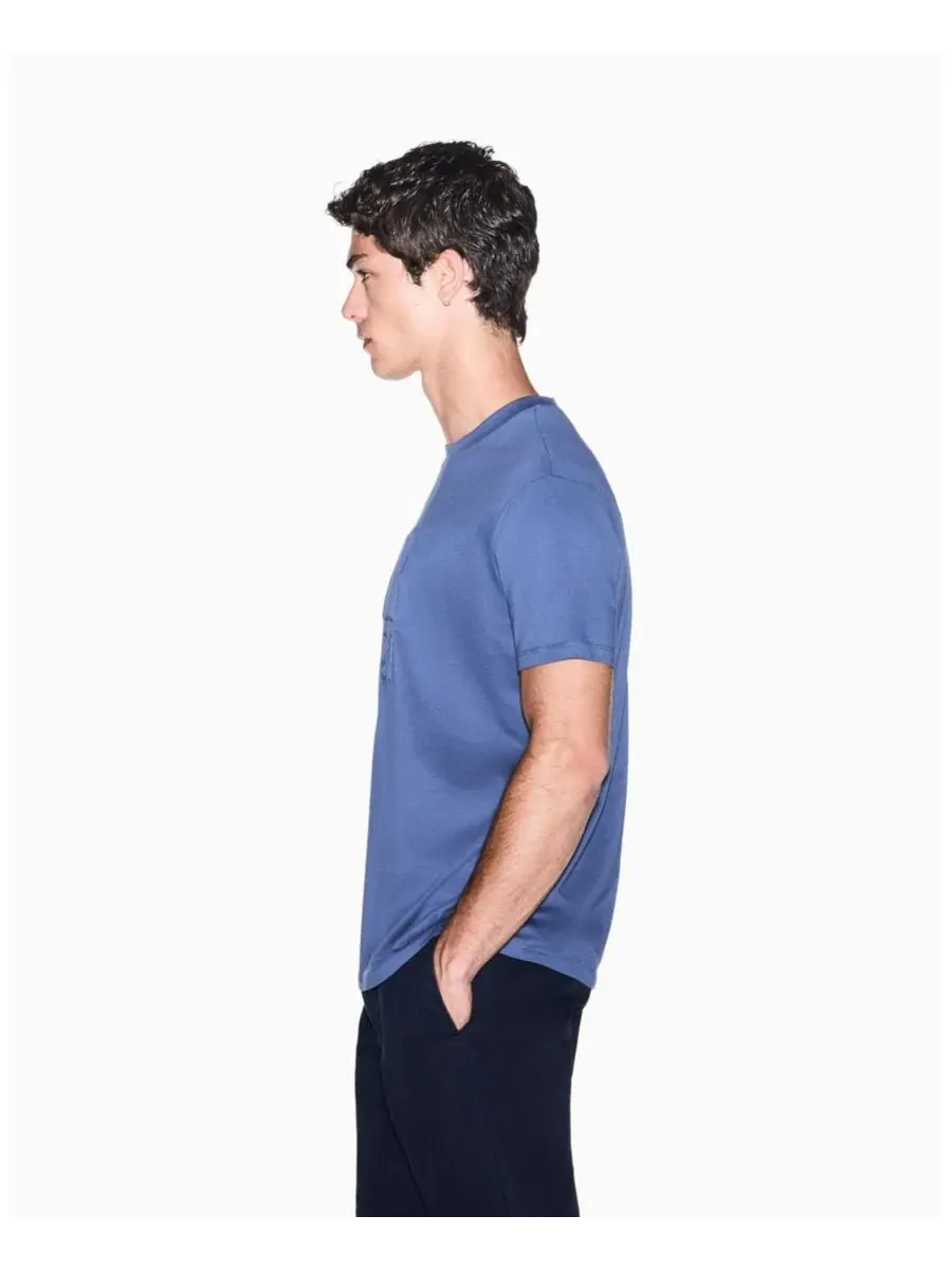 Футболка с коротким рукавом, модель Tonal A X 1991 A|X Armani Exchange — изображение 7 из 8, винтажный индиго
