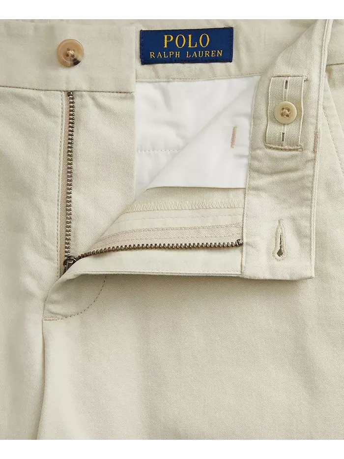 Прямые шорты из стретч-ткани для мальчиков-подростков Big Boys Polo Ralph Lauren — изображение 6 из 6, песочный