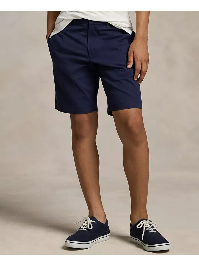 Прямые шорты из стретч-ткани для мальчиков-подростков Big Boys Polo Ralph Lauren — изображение 2 из 6, темно-синий