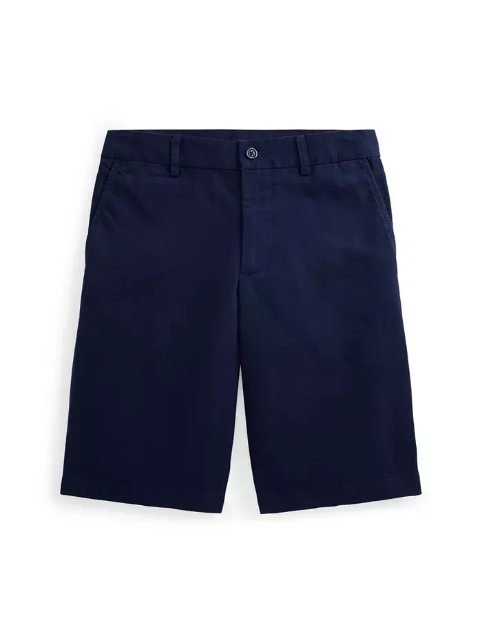 Прямые шорты из стретч-ткани для мальчиков-подростков Big Boys Polo Ralph Lauren — изображение 4 из 6, темно-синий
